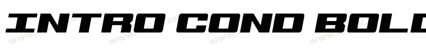 Intro Cond Bold Ital字体转换